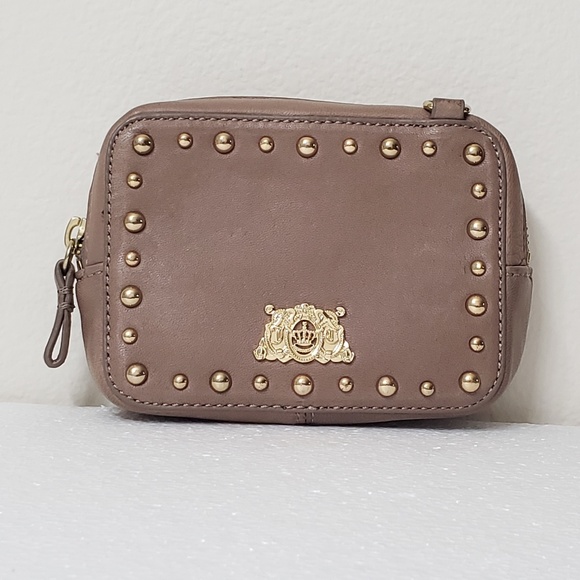 Juicy Couture Handbags - Juicy Couture Leather Pouch/Wallet | Golden Studs